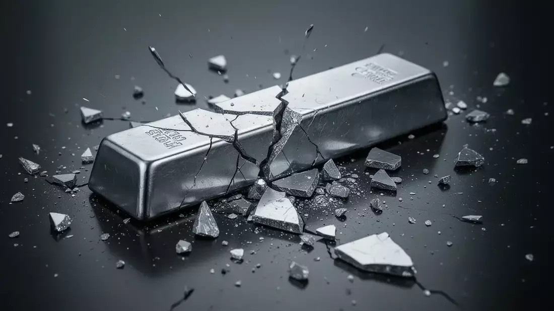 Plata cae a 58 dólares: corrección del 50% por tregua en Oriente Próximo y Fed firme