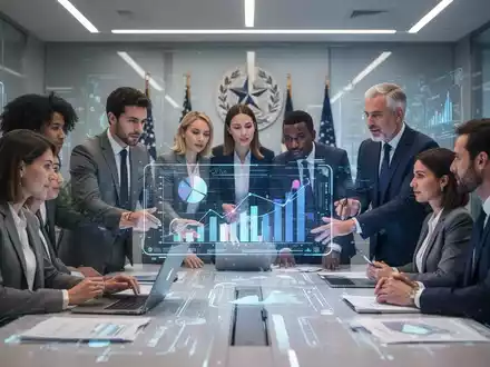 Eine vielfältige Gruppe von Fachkräften arbeitet in einem modernen, digitalen Büroumfeld zusammen, um agile Methoden zu fördern. - Foto: über boerse-global.de