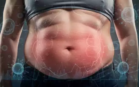 Nahaufnahme des menschlichen Bauches, der viszerales Fett andeutet, mit subtilen wissenschaftlichen Elementen. Fokus auf Gesundheit und Biologie. - Foto: über boerse-global.de