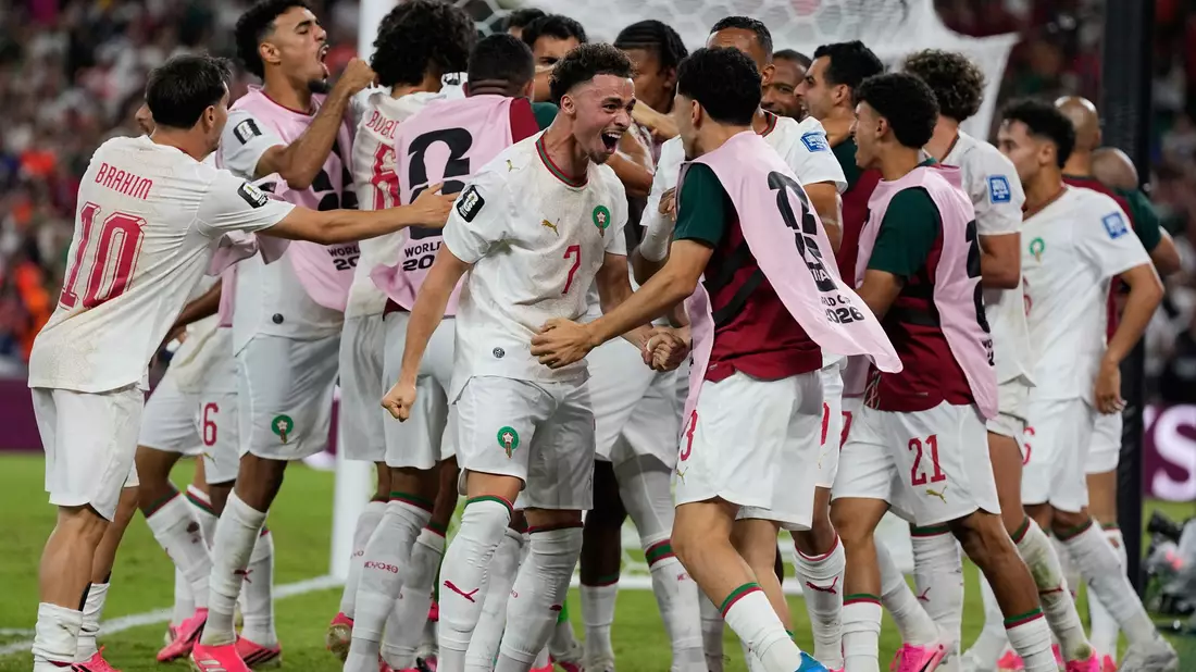 Marokko darf jubeln.  - Bild: Ricardo Mazalan/AP/dpa