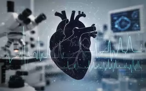 Eine stilisierte Darstellung des menschlichen Herzens überlagert mit digitalen Daten und medizinischen Grafiken, um die Verbindung zwischen Kardiologie und Stoffwechselgesundheit darzustellen. - Foto: über boerse-global.de