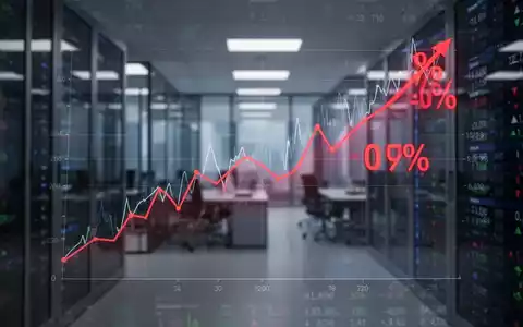 Eine digitale Anzeige zeigt einen roten Abwärtstrend und eine negative Prozentzahl, symbolisierend einen finanziellen Rückgang. - Foto: über boerse-global.de