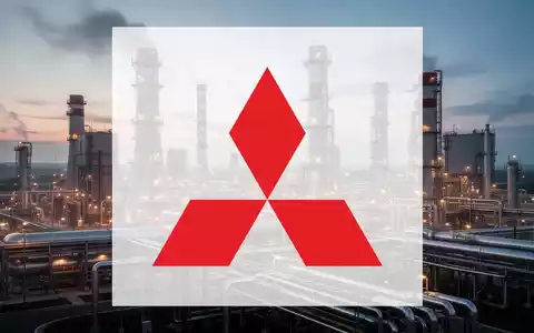 Eine futuristische Erdgaskraftwerksanlage bei Sonnenuntergang mit leuchtenden Turbinen und komplexen Rohrleitungen, die Energie und industrielle Investitionen symbolisiert. - Foto: über boerse-global.de