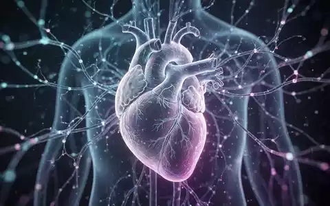 Abstraktes KI-Netzwerk überlagert ein stilisiertes menschliches Herz, symbolisierend künstliche Intelligenz in der Medizin. - Foto: über boerse-global.de