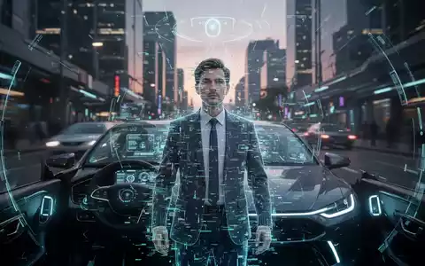 Selbstfahrendes Auto: digitale Sensoransicht mit Person, teilweise durch Störung verdeckt, symbolisiert Erkennungsfehler. - Foto: über boerse-global.de