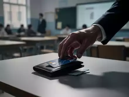 Eine Hand greift nach einer EC-Karte und einem Portemonnaie, verschwommener Hintergrund deutet auf einen Diebstahl hin. - Foto: über boerse-global.de