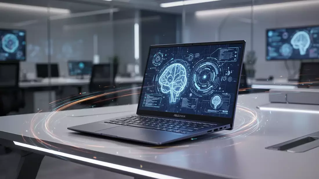 ASUS Zenbook 14 mit Snapdragon X: 45 TOPS NPU für KI-Workloads