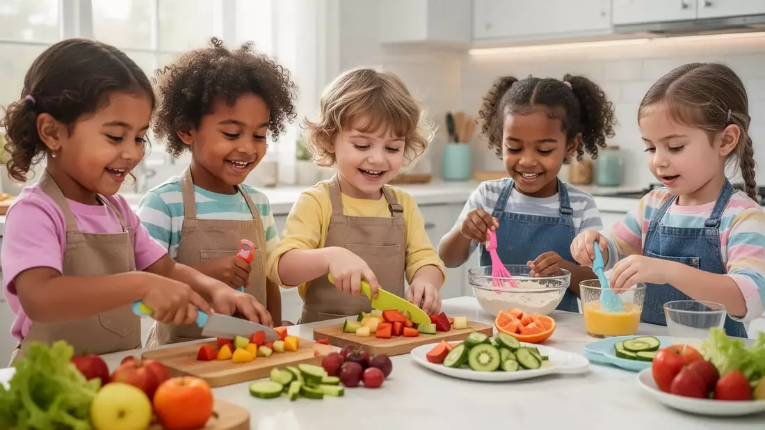 Kita-Projekt in Mannheim: Kinder lernen gesunde Ernährung