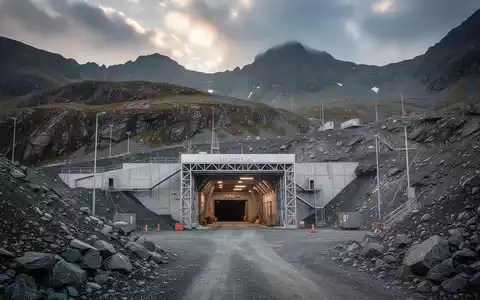 Moderner Eingang einer Silbermine in einer zerklüfteten Berglandschaft, der auf die Reaktivierung des Betriebs hinweist. - Foto: über boerse-global.de