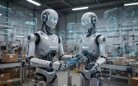 Apollo 2 humanoider Roboter in einer Hightech-Trainingsanlage, demonstriert fortgeschrittene Fähigkeiten für Logistik und Fertigung. - Foto: über boerse-global.de