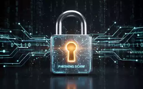 Leuchtendes digitales Schloss umgeben von abstrakten Datenströmen und Binärcode, Symbol für Cybersicherheit und Datenschutz. - Foto: über boerse-global.de
