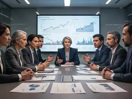 Menschen bei intensiven Verhandlungen in einem Konferenzraum, symbolisierend politische Gespräche über Steuerreformen. - Foto: über boerse-global.de