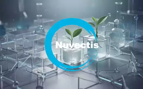 Abstrakte, atmosphärische Darstellung des Pharmasektors mit sterilen, miteinander verbundenen geometrischen Formen und einem sanften, optimistischen Glanz. - Foto: über boerse-global.de