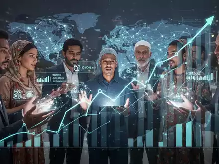 Vielfältige globale Nutzer interagieren mit KI, symbolisiert die nicht-englische Nutzung von ChatGPT und schnelles Wachstum in Schwellenländern. - Foto: über boerse-global.de