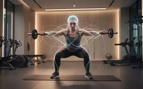 Eine Person führt eine konzentrierte, funktionelle Übung in einem modernen Fitnessstudio aus, umgeben von einem subtilen Leuchten, das neuronale Verbindungen symbolisiert. - Foto: über boerse-global.de