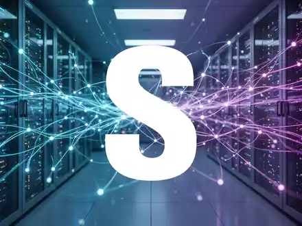 Abstrakte Darstellung von Telekommunikationsnetzwerken mit leuchtenden Datenströmen und einer futuristischen Serverraum-Atmosphäre. - Foto: über boerse-global.de