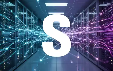 Abstrakte Darstellung von Telekommunikationsnetzwerken mit leuchtenden Datenströmen und einer futuristischen Serverraum-Atmosphäre. - Foto: über boerse-global.de