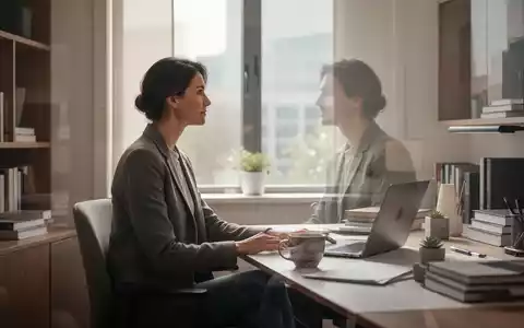 Eine Person sitzt in einem modernen Homeoffice, blickt aus dem Fenster und symbolisiert Work-Life-Balance und Flexibilität. - Foto: über boerse-global.de