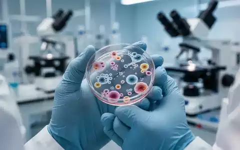 Nahaufnahme der Hände eines Wissenschaftlers, der in einem Labor eine Petrischale mit Zellkulturen hält, mit verschwommener High-Tech-Ausrüstung im Hintergrund. - Foto: über boerse-global.de