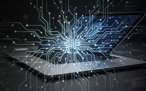 Ein stilisiertes, leuchtendes neuronales Netz überlagert einen Smartphone-Bildschirm, der Cybersicherheit und KI-Bedrohungen symbolisiert. - Foto: über boerse-global.de