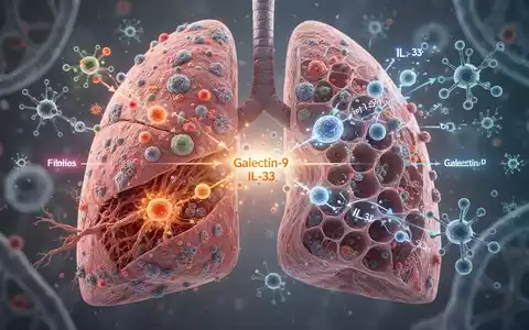 Mikroskopische Darstellung von Lungengewebe, das von Leukämiezellen infiltriert und entzündet ist, mit Fibrose und geschädigten Alveolen. - Foto: über boerse-global.de