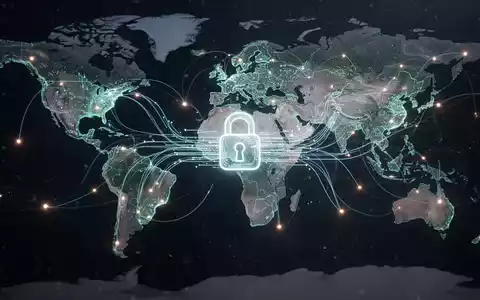 Digitale Netzlinien verbinden Kontinente, mit dezentem Schloss-Symbol für Aufhebung von KI-Exportbeschränkungen und globalen Datenfluss. - Foto: über boerse-global.de