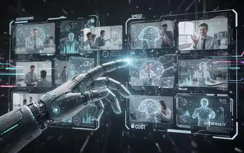 Eine Hand interagiert mit einem holografischen Interface, das KI-generierte Bilder und Videos zeigt, symbolisch für Googles neue KI-Modelle. - Foto: über boerse-global.de