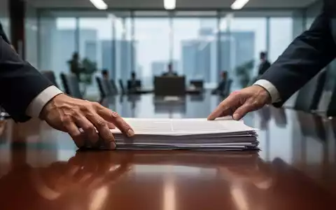 Hände eines Managers auf einem Konferenztisch, der Dokumente schiebt, um eine Diskussion über Arbeitszeitmodelle darzustellen. - Foto: über boerse-global.de