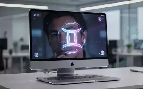 Ein iMac oder MacBook-Bildschirm mit dem Gemini-Logo in der Siri-Oberfläche, der das Gesicht eines nachdenklichen Benutzers widerspiegelt. - Foto: über boerse-global.de