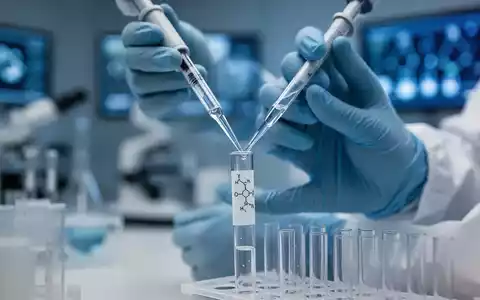 Hände eines Wissenschaftlers in einem Labor, die Flüssigkeit in ein Reagenzglas pipettieren, symbolisieren medizinische Forschung und Prävention. - Foto: über boerse-global.de