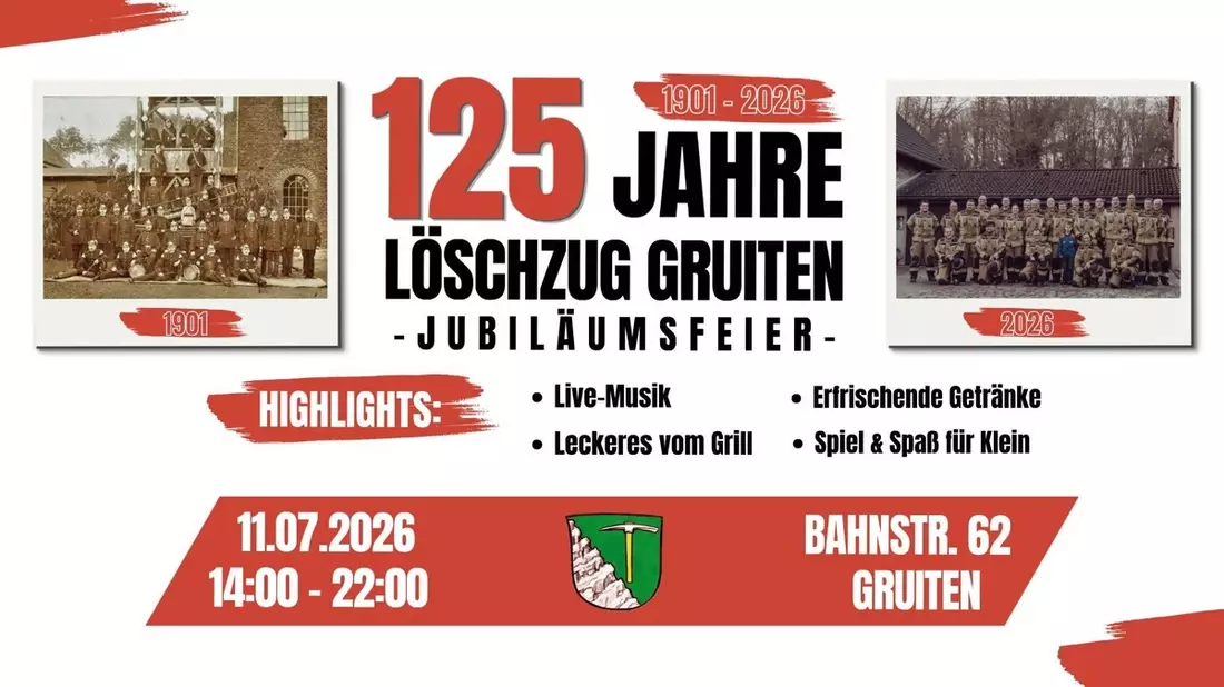 FW-HAAN: Feier zum 125-jährigen Bestehen des Löschzugs Gruiten - Bild: presseportal.de