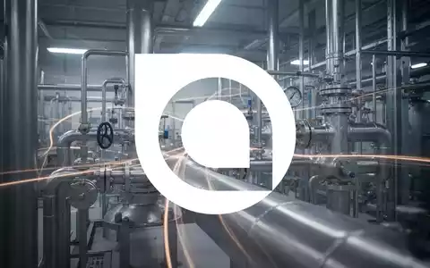 Abstrakte, atmosphärische Darstellung der Industriegasversorgung für die Halbleiterfertigung mit kühlen Farbtönen und Lichtspuren. - Foto: über boerse-global.de
