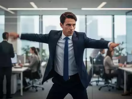 Ein Business-Profi in Bewegung, der Fitness und Konzentration im modernen Arbeitsumfeld verbindet. - Foto: über boerse-global.de