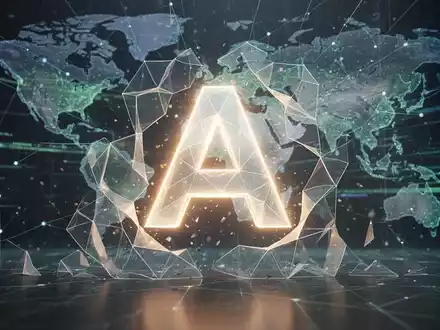 Ein stilisiertes, leuchtendes digitales 'A' für Anthropic bricht durch eine Barriere, mit einem globalen Netzwerk im Hintergrund. - Foto: über boerse-global.de