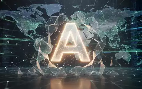 Ein stilisiertes, leuchtendes digitales 'A' für Anthropic bricht durch eine Barriere, mit einem globalen Netzwerk im Hintergrund. - Foto: über boerse-global.de