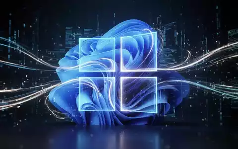 Abstrakte, leuchtend blaue und weiße Darstellung digitaler Daten und Oberflächenelemente, die Technologie und Updates suggeriert. - Foto: über boerse-global.de