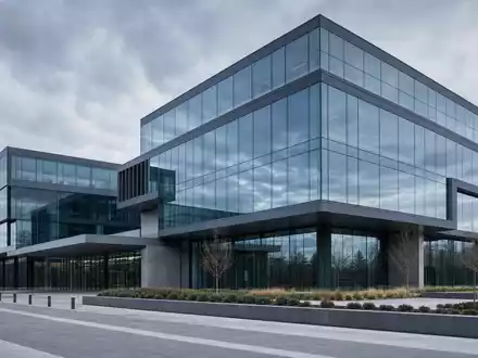 SAP SE (DE0007164600) kubische Glasarchitektur des Software-Campus mit klaren Linien und reflektierenden Flächen - Foto: THN