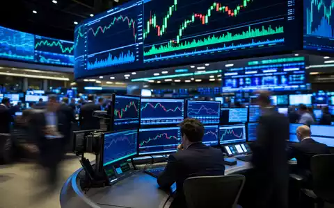 SAP SE (DE0007164600) DAX-Tafel mit Tech-Index und Trading-Floor-Bildschirmen mit Kurslinien im Börsen-Editorial-Stil - Foto: THN