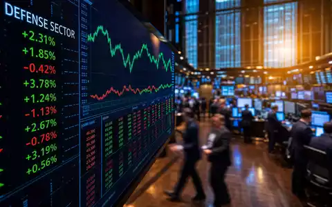 DroneShield Ltd (AU000000DRO1) im Börsen-Editorial mit Kursanzeige für den Verteidigungssektor auf einem ASX-Handelsparkett - Foto: THN