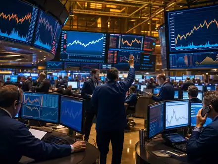 Almonty Industries Inc und die Börsennotiz CA0203987072 im Editorial-Stil mit Rohstoff-Charts und aktivem Trading-Floor - Foto: THN