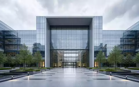 Zurich Insurance Group AG CH0011075394 – Gläserne Konzernzentrale mit großem Eingangsportal und geometrisch klarer Fassadenarchitektur - Foto: THN