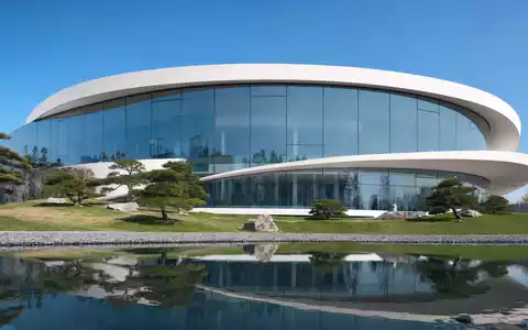 Novartis AG CH0012005267 – Futuristisches Forschungsgebäude mit ovaler Glasfassade, Spiegelteich und Grünanlagen - Foto: THN
