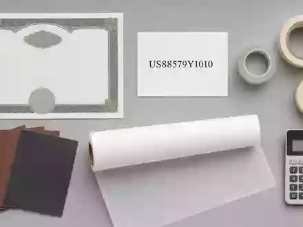 Flatlay mit Aktienzertifikat und ISIN-Karte US88579Y1010 illustriert Investment in 3M Company, Industriegüter und Klebeprodukte - Foto: THN