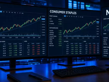 Coca-Cola US1912161007 repräsentiert Börsen-Terminal mit BEVERAGES, CONSUMER STAPLES und NYSE auf Handelsmonitoren - Foto: THN