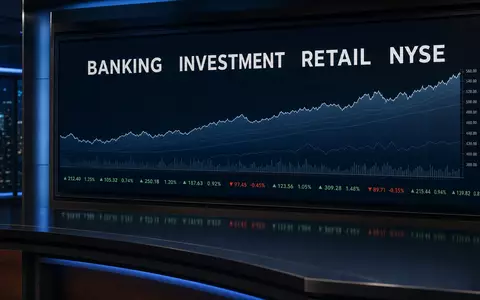 JPMorgan Chase (US46625H1005) am Kapitalmarkt: Finanzbildschirm zeigt BANKING INVESTMENT RETAIL NYSE mit neutralen Kurs-Charts - Foto: THN