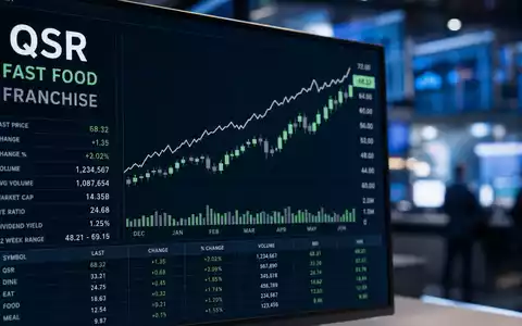 McDonald's Aktie US5801351017 erscheint auf Börsenbildschirm mit QSR- und FRANCHISE-Bezeichnung sowie Charts. - Foto: THN