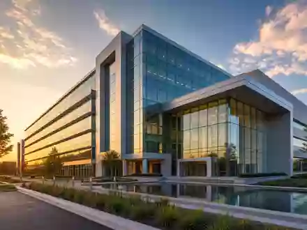 Procter Konzern US7427181091 repräsentiert durch ein modernes Glas Stahl Firmengebäude in Cincinnati bei Sonnenuntergang - Foto: THN