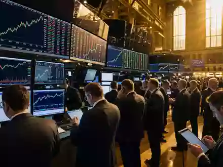 Procter NYSE Aktie US7427181091 im Boersen Editorial mit Haendlern und Aktienkurs Diagrammen auf dem Parkett - Foto: THN