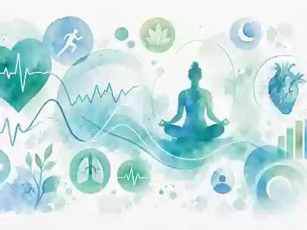 UnitedHealth Group US91324P1021 als abstraktes Aquarell mit Gesundheits-App-Icons in Blau und Grün - Foto: THN