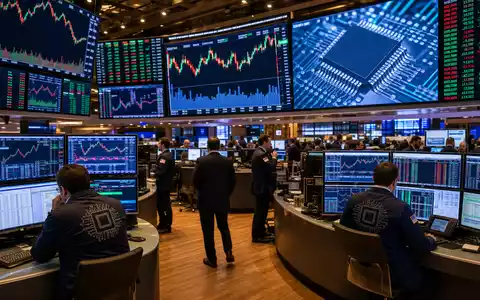 AMD Börse ISIN US0079031078 NASDAQ Handelssaal Editorial mit Aktien Charts und Händlern - Foto: THN